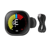 Accordeur Guitare Clip - On Automatique, Écran Couleur Professionnel, Large Plage de Réglage pour Violin Bass Ukulele - Batterie Rechargeable, Haute Visibilité, Pour Musiciens en