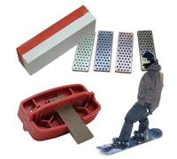 Accordeur pour lames de ski - Kit d'affûtage multi-angle, coupe-bordures avec pierres en et pierre pour aiguiser l'élimination de la rouille | Set ergonomique pour l'entretien des skis