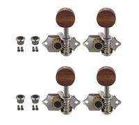 Accordeurs de verrouillage de guitare à 4 cordes Chevilles d'accordage Vintage Open Gear Tons réglables Tête de machine pour folk acoustique Vintage Open Gear Tonalités réglables Tête de machine