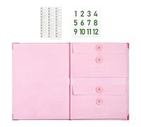 Accordion Document Pockets With Pockets, Manila Accordion-style Document Organizer | File Organizer For Receipt Folio Paper Business Travel Offices Work
