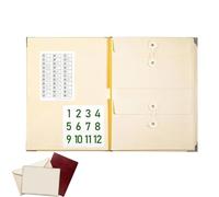 Accordion Document Pockets With Pockets, Manila Accordion-style Document Organizer | File Organizer For Receipt Folio Paper Business Travel Offices Work