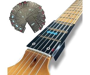 Accords de carte de guitare - Apprenez la guitare en quelques minutes Édition Deluxe - Compatible avec toutes les guitares