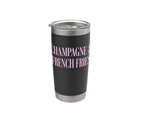 Accords Mets Et Vins Champagne & Frites Gobelet isotherme en acier inoxydable double paroi