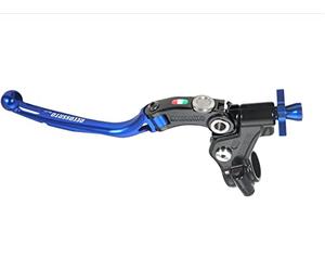 ACCOSSATO Commande d'embrayage à câble Racing avec levier articulé coloré (bouton+levier+régulateur), avec fixation micro pour Kawasaki Z 1000 ABS de 2014 à 2016 cc 1000