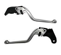 ACCOSSATO Paire de leviers gris pour Aprilia Rsv4 Factory - Sbk Racing de 2009 à 2010 (CC 1000)