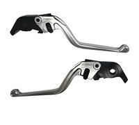 ACCOSSATO Paire de leviers gris pour Mv Agusta F4 S/R/RR/Flèches tricolores de 2010 à 2012 (CC 1000)