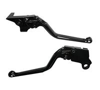 ACCOSSATO Paire de leviers Noirs pour Moto Guzzi V7 Racer de 2011 à 2020 (CC 744)