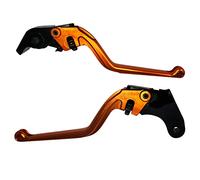 ACCOSSATO Paire de leviers orange pour Aprilia Rsv4 Factory - Sbk Racing de 2009 à 2010 (CC 1000)