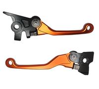 ACCOSSATO Paire de leviers orange pour Husqvarna TE 250 L de 2014 à 2016 (CC 250)