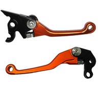 ACCOSSATO Paire de leviers orange pour Ktm EXC 250 Racing de 2005 à 2006 (CC 250)