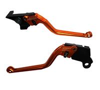 ACCOSSATO Paire de leviers orange pour moto Guzzi V7 Stone/Special de 2012 à 2020 (CC 744)