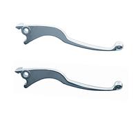 ACCOSSATO Paire de leviers pour SYM GTS 125 4T EVO de 2010 à 2013 (CC 125) EFI 4T CBS E3 (levier argent)
