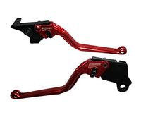 ACCOSSATO Paire de leviers rouges pour moto Guzzi V7 Stone/Special de 2012 à 2020 (CC 744)