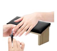 Accoudoir à ongles - Bras de manucure | Accoudoir à ongles en bois de confiance en cuir PU confortable pour vernis à ongles design biseauté Accessoires de pour salon ou maison