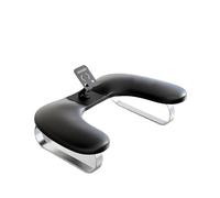 Accoudoir à ongles, repose-bras de style avec support téléphone, cuir souple, adapté aux Salons, outil essentiel pour Pour d'Ongle(Black)