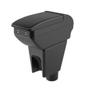 Accoudoir Automobile Accoudoir De Voiture Boîte Rangement Central Accessoires D'intérieur Pour Spark 3 III Pour Aveo T200(B1 Red line 4 USB)