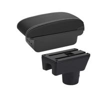 Accoudoir Boite Boîte D'accoudoir De Voiture Pour Mitsubishi Pour Attrage Pour Mirage Pour Space Star Pièces De Rénovation Boîte Rangement D'accessoires Voiture Accoudoir Caché(BLANC,3USB)