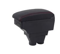 Accoudoir Boîte Contenu Central Boîte De Rangement Support Cendrier Accessoires Rénovation Double Couche Grand Espace USB Pour Peugeot 208