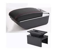 Accoudoir Boîte De Contenu De Magasin Central D'accoudoir Pour Fiat Pour Punto Pour Palio Pour Brava Pour Bravo 500 Pour Linea Pour Marea console centrale(C1 red line 7USB)