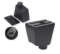 Accoudoir Boite Pour Clio 4 Boîte D'accoudoir Portes Doubles Ouvertes 7USB Console Centrale Boîte De Rangement Accoudoir Accoudoir Caché(Black base only)