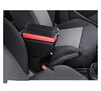 Accoudoir Boite Pour Ford Pour Focus 2 Mk2 Accoudoirs Boîte 2005-2011 Double Portes Ouvertes 7USB Console Centrale Boîte De Rangement Accoudoir Accoudoir Caché(H Style Red edge)