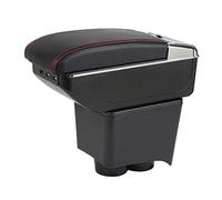 Accoudoir Boite Pour L'ancien Polo 9N/9N3 Pour Vivo 10-double Couche Accoudoir Voiture Support De Verre Console Centrale Centrale Boîte Rangement Plateau En Cuir Accoudoir Caché