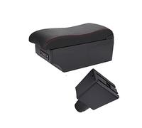Accoudoir Boîte Pour Logan 2 Pour Sandero 2 Auto Accoudoir Accessoires Réservoir(A1 Black red 7USB)