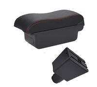 Accoudoir Boîte Pour Logan 2 Pour Sandero 2 Auto Accoudoir Accessoires Réservoir(B1 Black red 3USB)