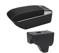 Accoudoir Boite Pour Peugeot 2008 Accoudoir Pour Peugeot 208 Boîte D'accoudoir Voiture 2019-2021 Pièces Rénovation Détails Intérieurs Accessoires Boîte Rangement Accoudoir Caché(D Black white NoUSB)