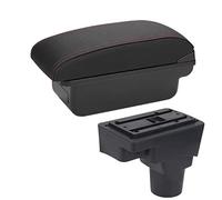 Accoudoir Boite Pour Sonic Pour Aveo Accoudoir Boîte Pièces De Rénovation De Voiture Boîte De Rangement Intérieure Pièces Automobiles Accoudoir Caché(C Black red NO USB)