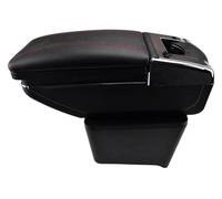 Accoudoir Boîte Pour VW Pour Polo Mk4 2002-2009 Console Centrale Accoudoir Boîte Pièces De Rénovation Support Décoration Bras Central Repose Console(Red Thread)