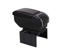 Accoudoir Central Accoudoir De Voiture Boîte De Rangement Porte-gobelet Accessoires pour Hyundai pour I20 2020 2021 2022 2023 2024(F All Black No USB)