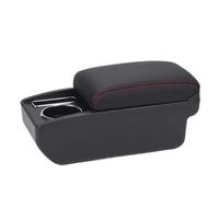 Accoudoir Central Accoudoir Pour Chevrolet Pour Sail 3 Pour Aveo III Boîte De Rangement Pour Pièces Rechange Accessoires Dédiés(C1 Black red NO USB)