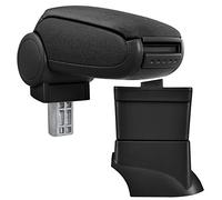 Accoudoir central - avec compartiment - rembourré - textile - noir