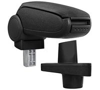 Accoudoir central - avec compartiment - rembourré - textile - noir