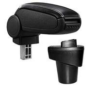 Accoudoir central avec compartiment Similicuir Noir avec Couture Blanc compatible avec Citroën C1 II