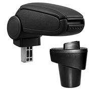 Accoudoir central avec compartiment Similicuir Noir avec Couture Noir compatible avec Citroën C1 II