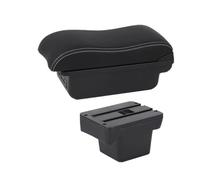 Accoudoir Central Boîte Rangement Pour VW Caddy 5 2024 Boîte Rangement Centrale Avec Interface USB Accoudoir Central Accessoires Rénovation Intérieure Boîtes D'accoudoir Voiture(B white line 3USB)