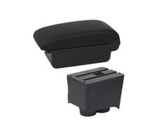 Accoudoir Central Boîte Rangement Pour VW Pour Polo 9N 3 MK4 2002-2009 Accoudoir Boîte De Rangement Intérieur Voiture Accessoires Rénovation Boîtes D'accoudoir Voiture(B red line 3USB)