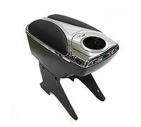 Accoudoir Central Console Accessoire de Rangement et Repose-bras avec Compartiment Organiseur Pièce Détaché d'Intérieur de Voiture Chrome