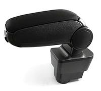 Accoudoir Central Console Accessoire de Rangement et Repose-bras Spécifique Textile avec Compartiment Organiseur d'Interieur de Voiture Noir Compatible avec Fiat