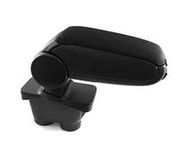 Accoudoir central Console centrale Boîte de rangement Noir Textile Compatible avec Peugeot