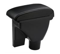 Accoudoir central de voiture Accoudoir central universel à double couche avec ceinture 3 USB pour voiture, boîte de rangement pour accoudoir central pour Hyundai Getz(Genuine Carbon B)