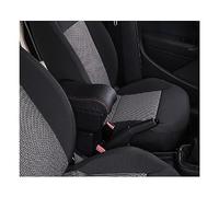 Accoudoir central de voiture Accoudoir de voiture, boîte de modification interne, accessoires de voiture USB, boîte d'accoudoir pour Nissan Note(A2,Black red)