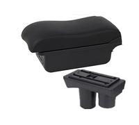 Accoudoir central de voiture Accoudoir pour Citroën C2 C3 Boîte de rangement d'accoudoir de voiture Porte-gobelet avec accessoires de modification USB(B,Black line)