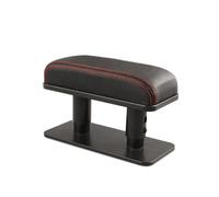 Accoudoir central de voiture Accoudoir universel réglable pour porte de voiture, style de voiture, boîte de rangement centrale, coussin d'accoudoir, support de coude, accessoires(B Black Red)
