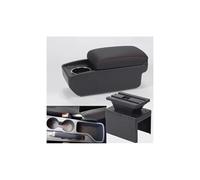 Accoudoir Central de Voiture, pour Hyundai I20 2021 2022 2023 2024 Console Centrale intérieure boîte de Rangement, pour accoudoir Automatique (Charge Rapide A3) (C1 Noir Rouge sans USB)