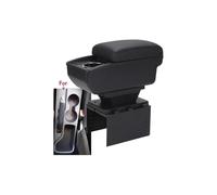 Accoudoir Central de Voiture, pour Hyundai I20 2021 2022 2023 2024 Console Centrale intérieure boîte de Rangement pour accoudoir Automatique (Charge Rapide A3) (B1 Noir Rouge 6 USB)