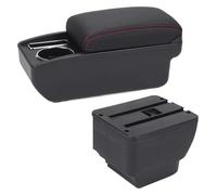 Accoudoir Central De Voiture Pour Mazda 2 Pour Demio Accoudoir Rangement Automatique Pièces Rechange Détails Intérieurs(C1 Black red NO USB)