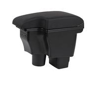 Accoudoir central de voiture Pour Mazda CX-3 pour Mazda 2 Accoudoir Boîte Rétrofit Stockage Contenu Rétractable Chargement USB Accessoires De Voiture(Black black line)